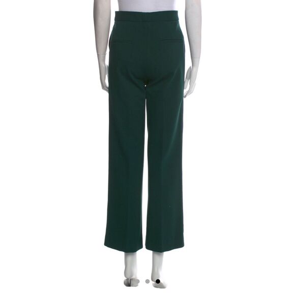 Sandro Womens Green High Rise Wide Leg Work Trousers Pants Size XS - Picture 3 of 4